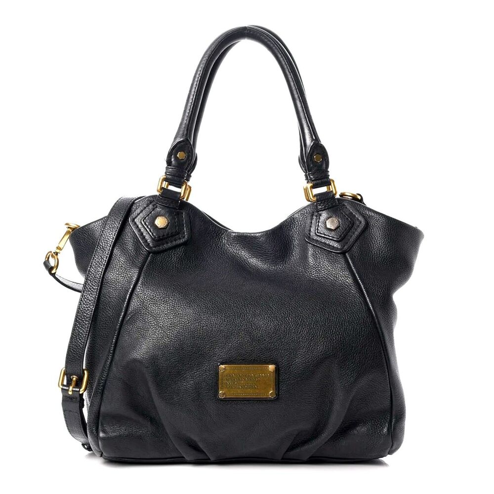 Marc by Marc Jacobs Black Leather Hobo Crossbody Shoulder Bag + Dust Bag